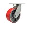 Service Caster 8'' Extra Heavy Duty Red Poly on Cast Iron Wheel Swivel Top Plate Caster CRAN-SCC-KP92S830-PUR-RS - alternate 1